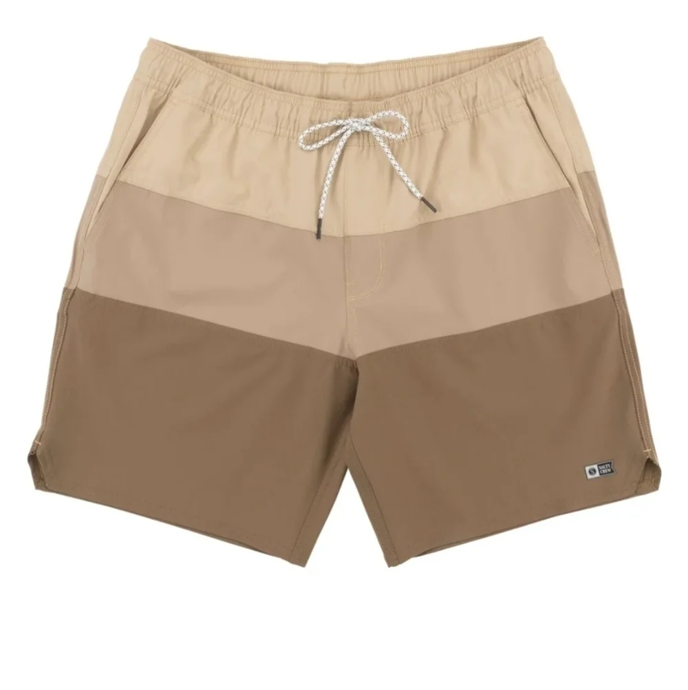 Salty Crew Boardshorts Beacon 2 Elastic -Sand Size Small